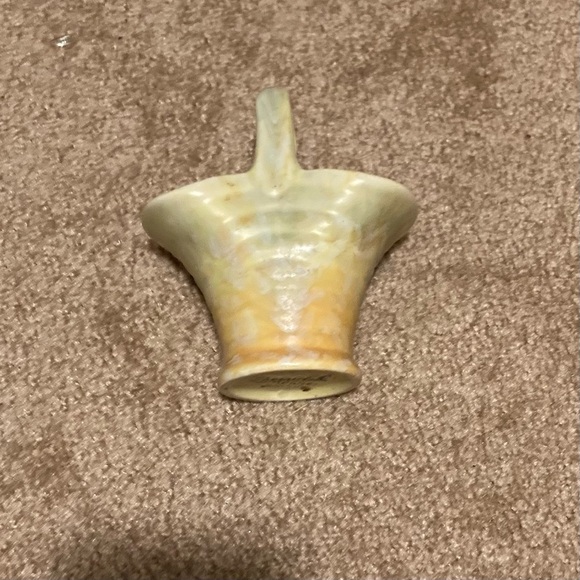 Vintage Art Deco Beswick Mottled Glaze Posy Basket Vase design 1930s - Picture 1 of 4